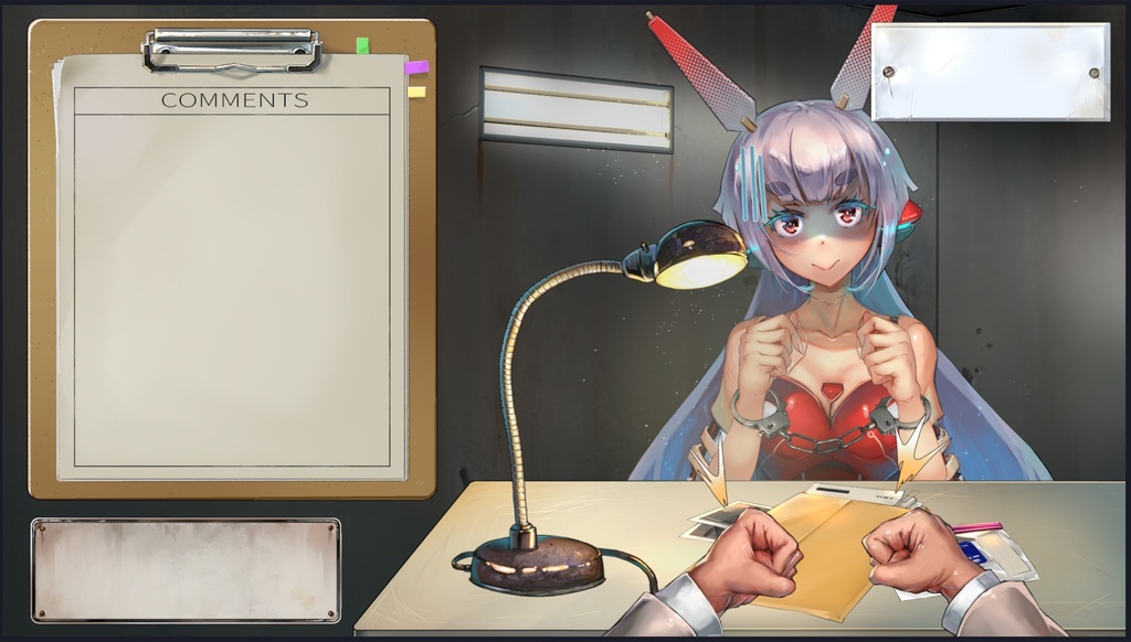 刑務所、面会室、取調室、法廷ー刑事題材配信素材セット販売と無料縦型配信素材