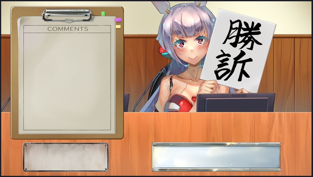 刑務所、面会室、取調室、法廷ー刑事題材配信素材セット販売と無料縦型配信素材