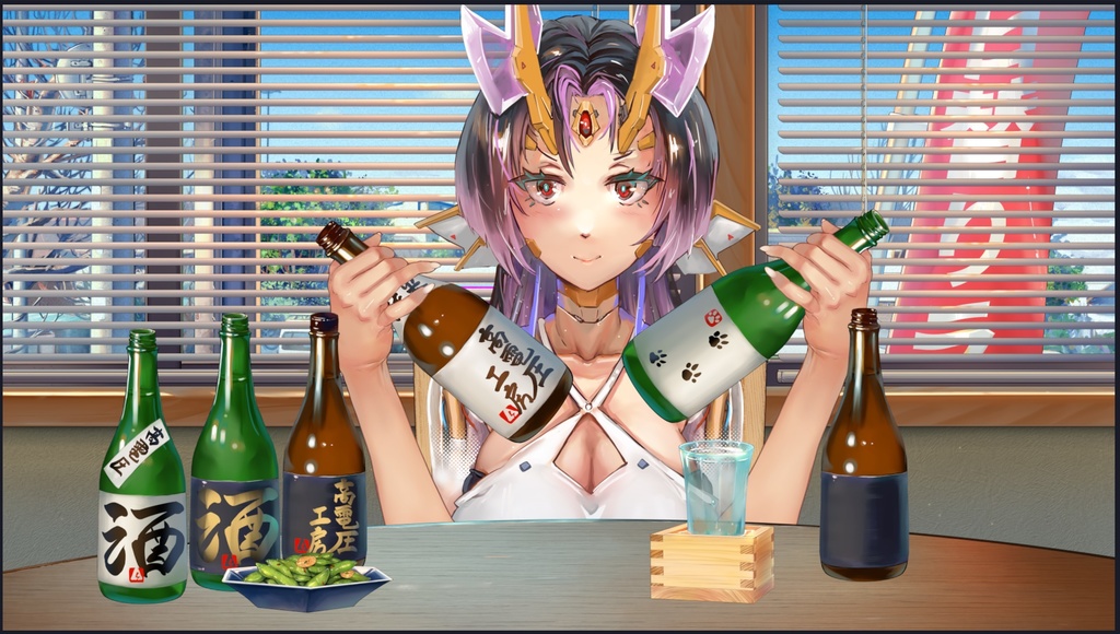 日本酒とファミレス配信素材小物集(日本酒関連の素材一部無料配布)