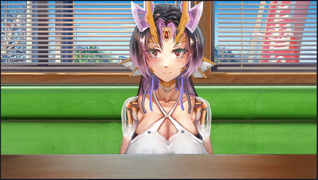 ファミレス配信背景素材(試用版の縦型配信素材も無料配布)