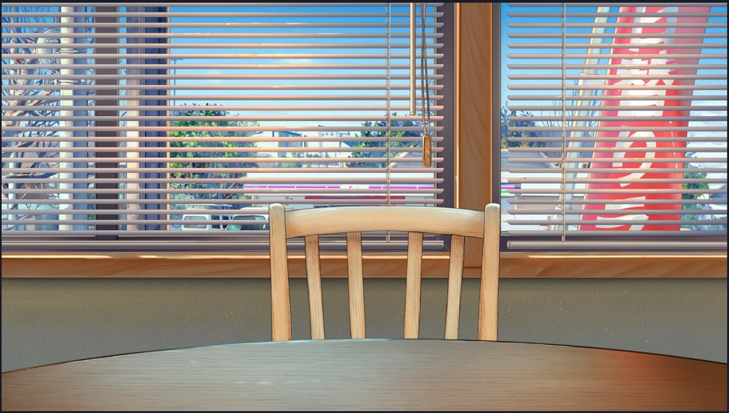 ファミレス配信背景素材(試用版の縦型配信素材も無料配布)