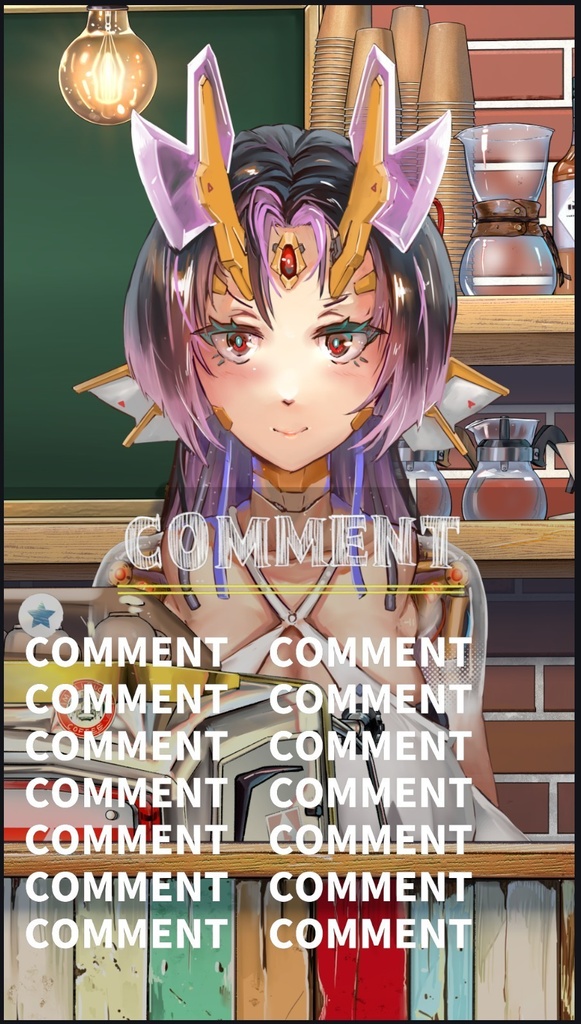 多肉植物のカフェ動く配信素材セット