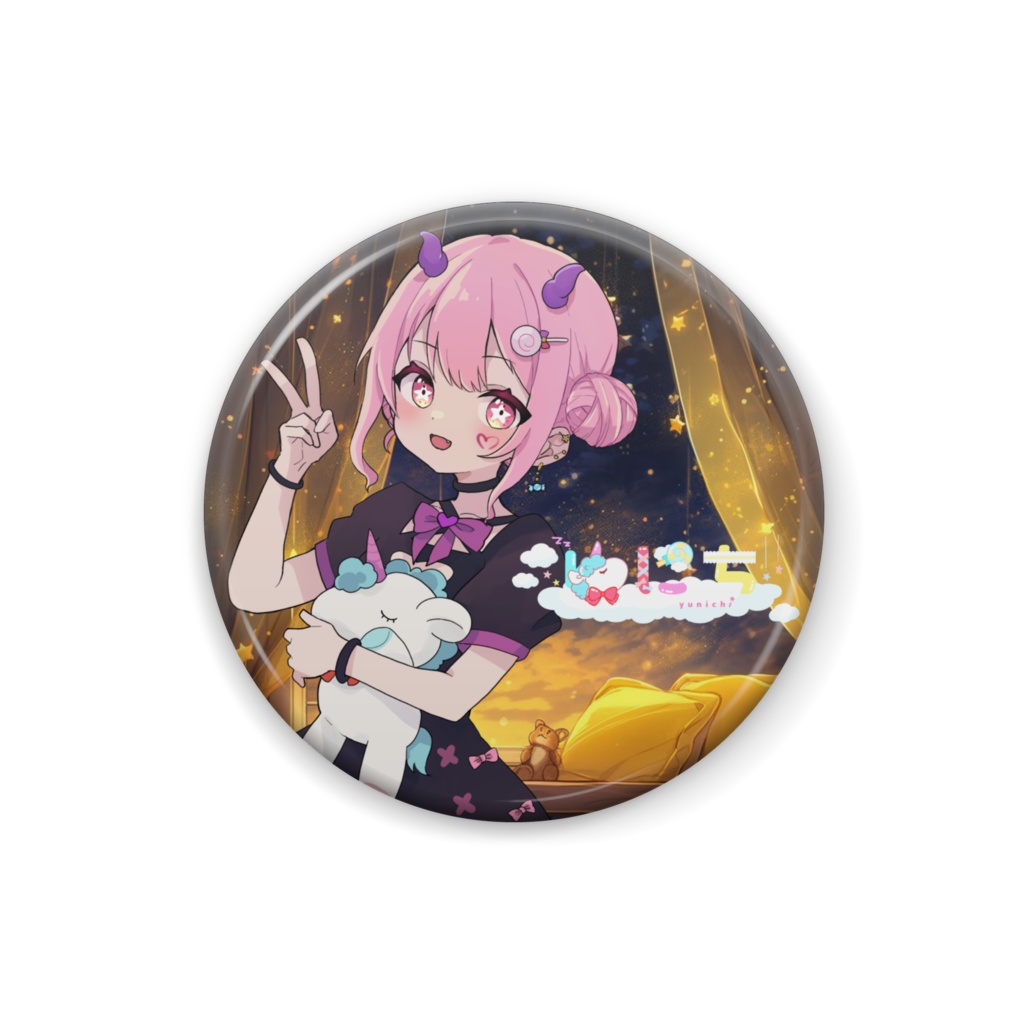 ゆにちの缶バッチ25mm