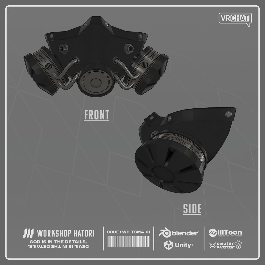 TacticalMask_黒鉄【Grus対応】