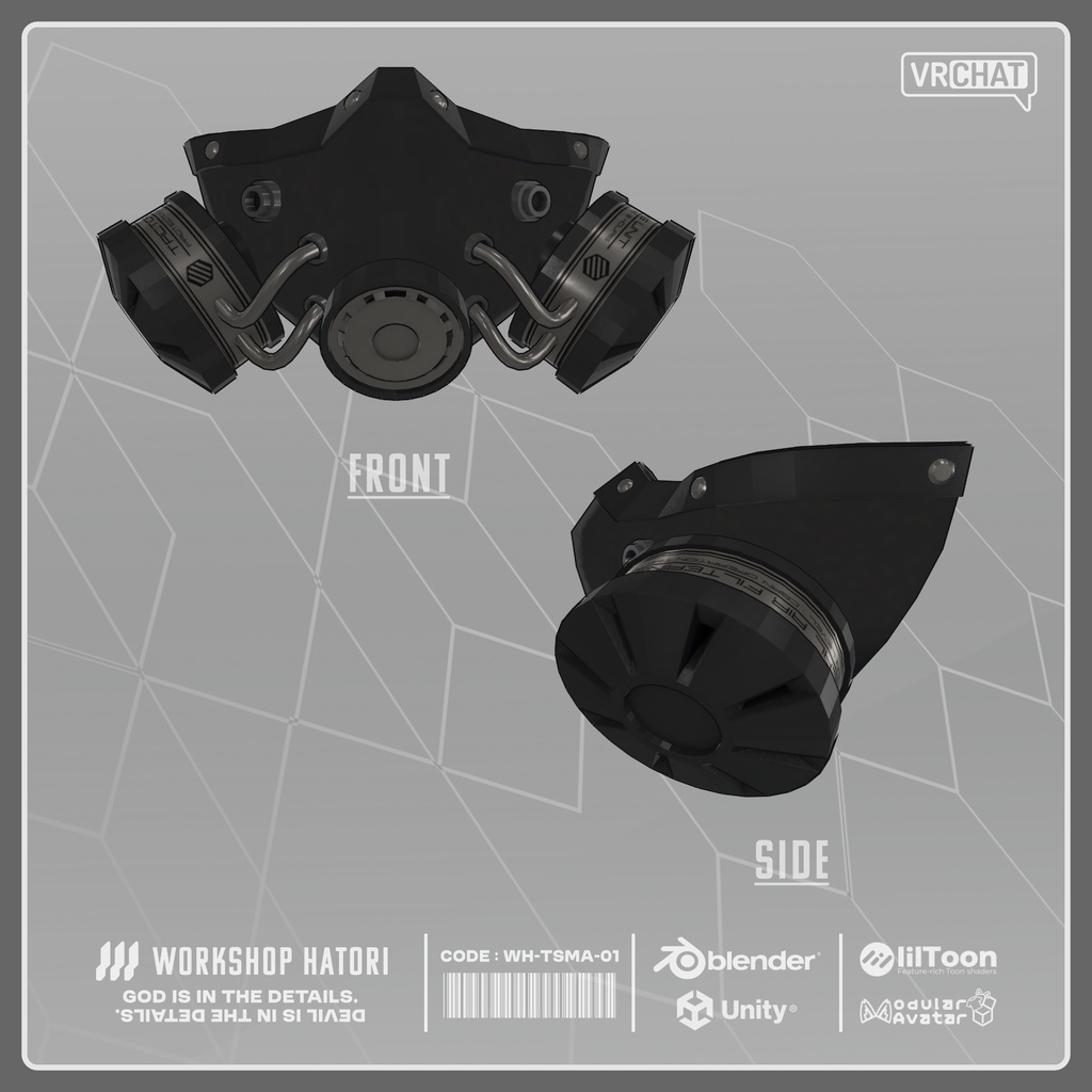 TacticalMask_黒鉄【Grus対応】