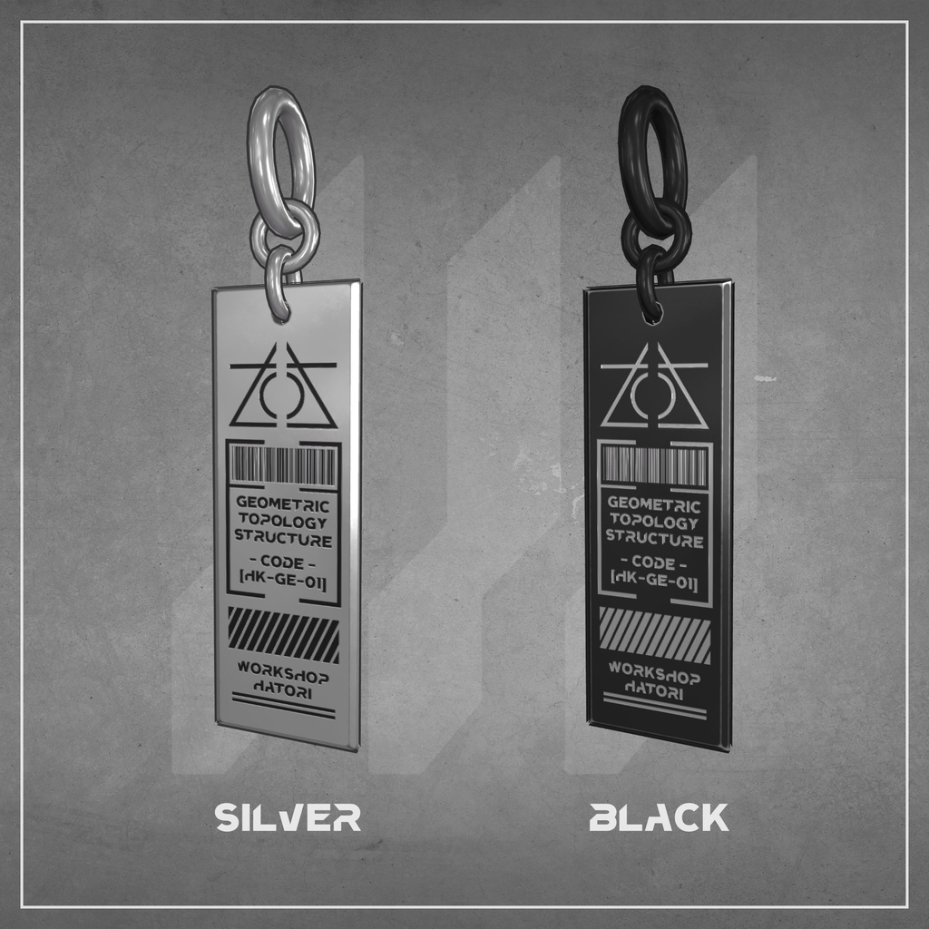 【Free】GeometricEarring【VRChat対応】