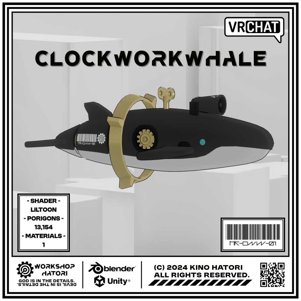 ClockWorkWhale【VRChat対応】
