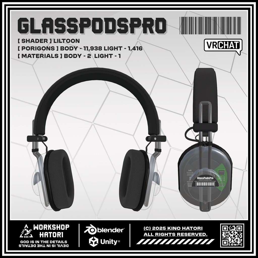 GlassPodsPro【VRChat対応】