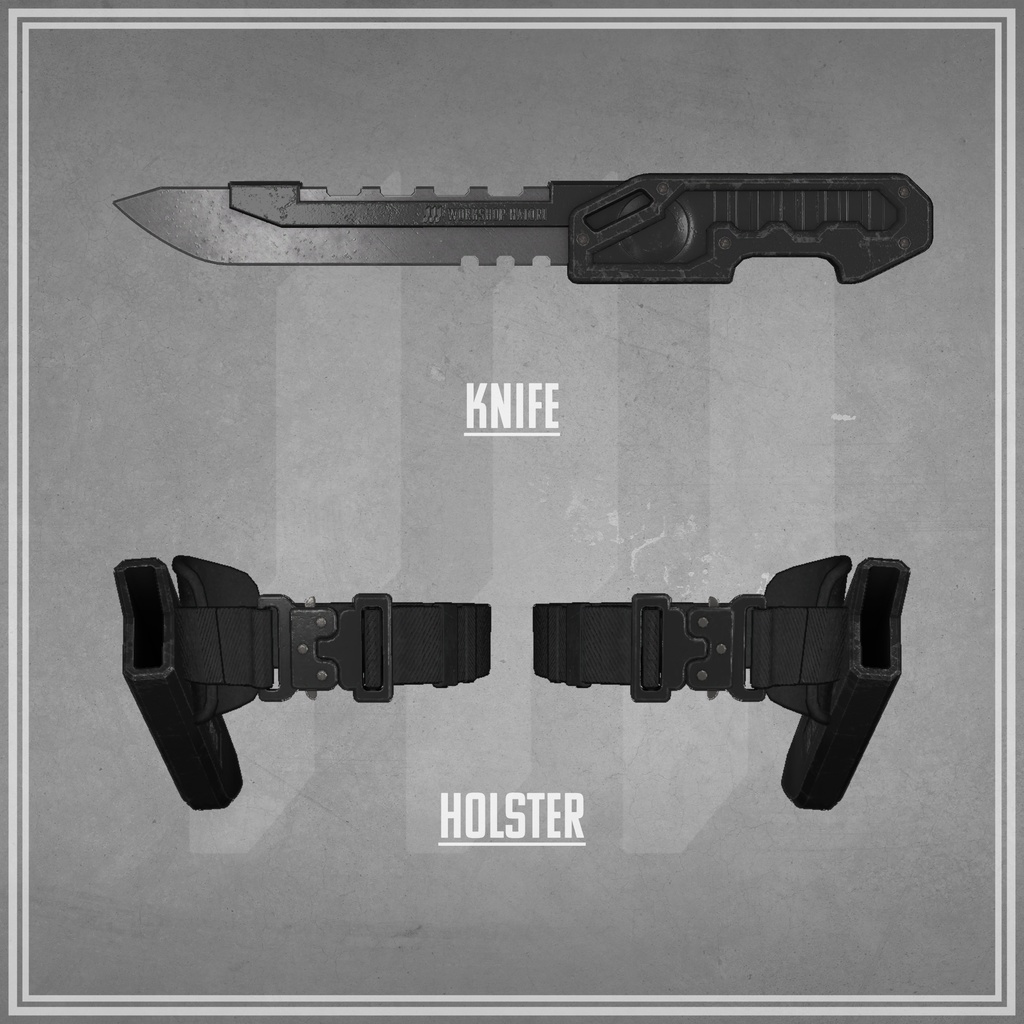 TacticalKnife_鉄雀【VRChat対応】