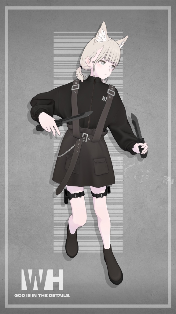 TacticalKnife_鋼雀【VRChat対応】