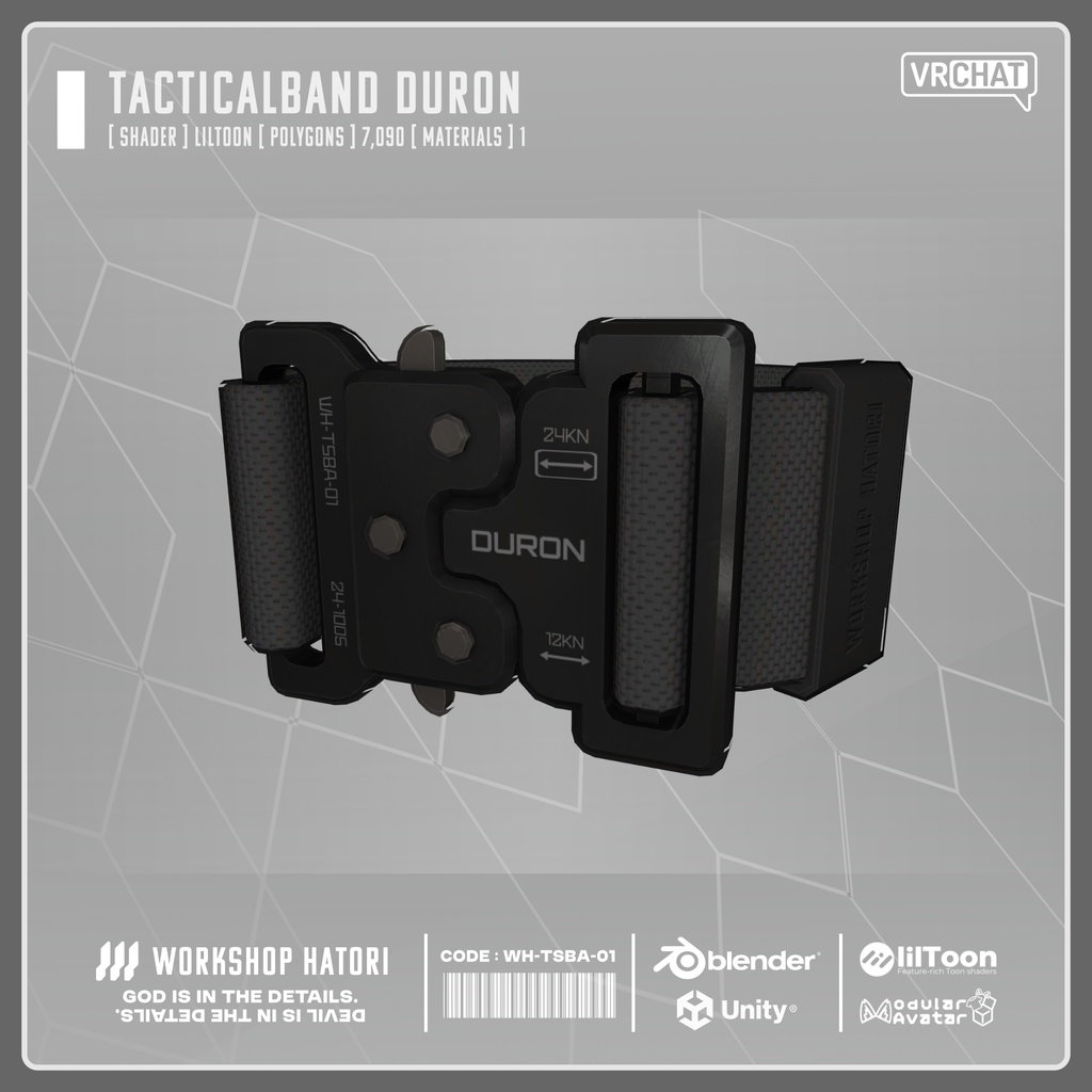 【Free】TacticalBand_DURON【VRChat対応】