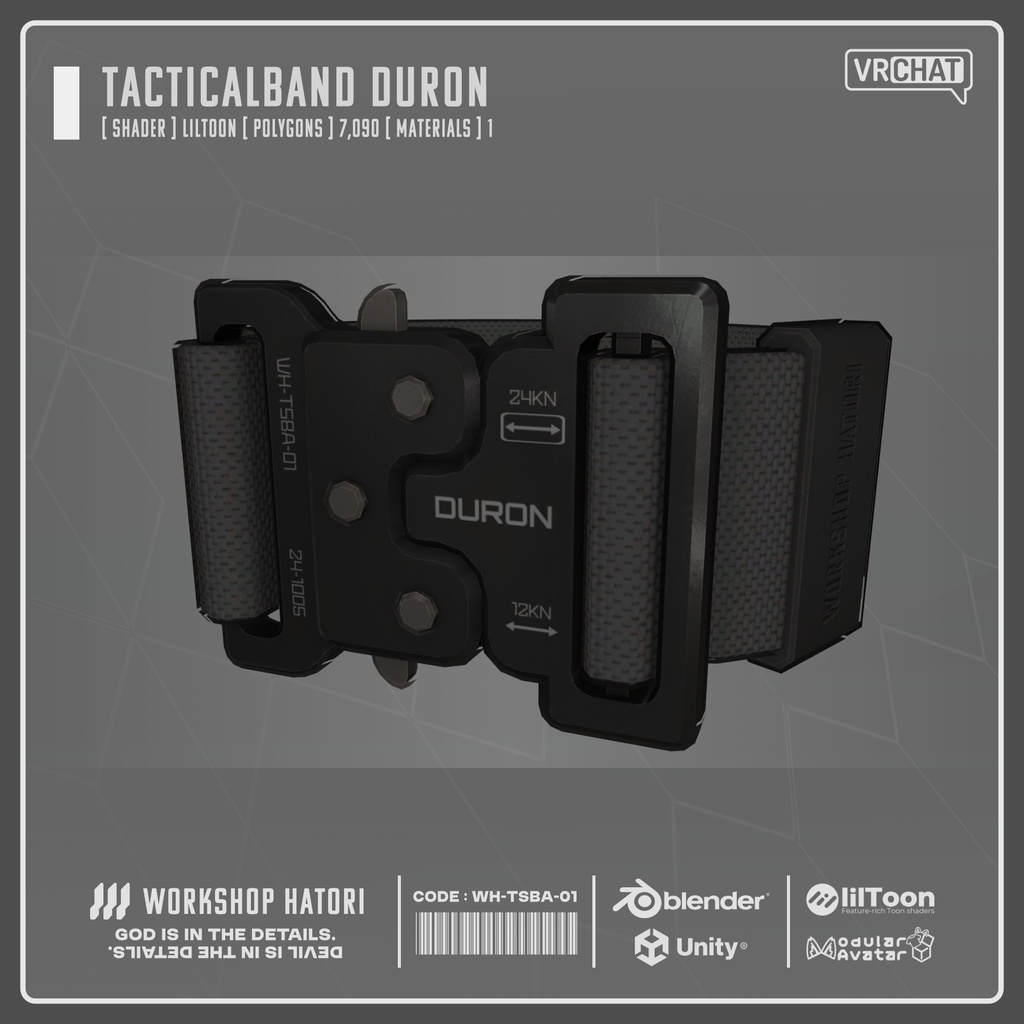 【Free】TacticalBand_DURON【VRChat対応】