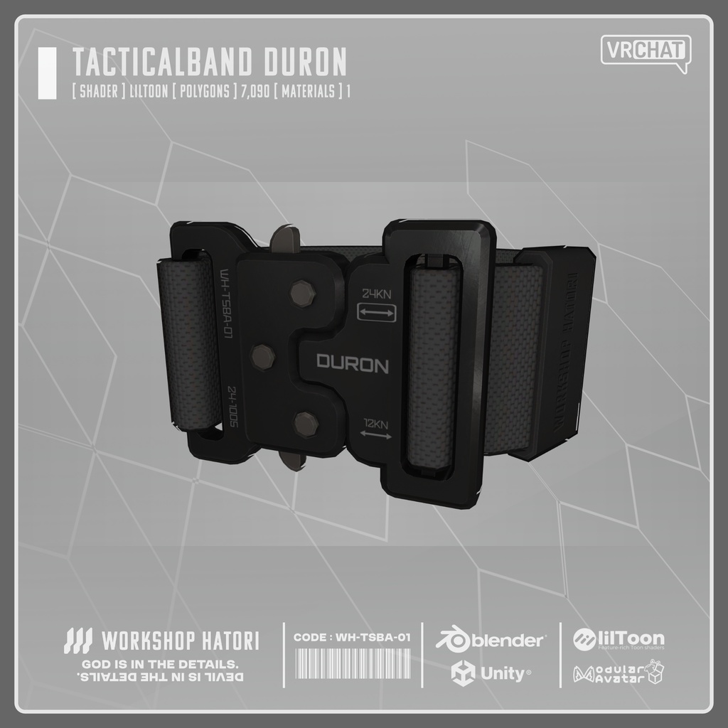 【Free】TacticalBand_DURON【VRChat対応】