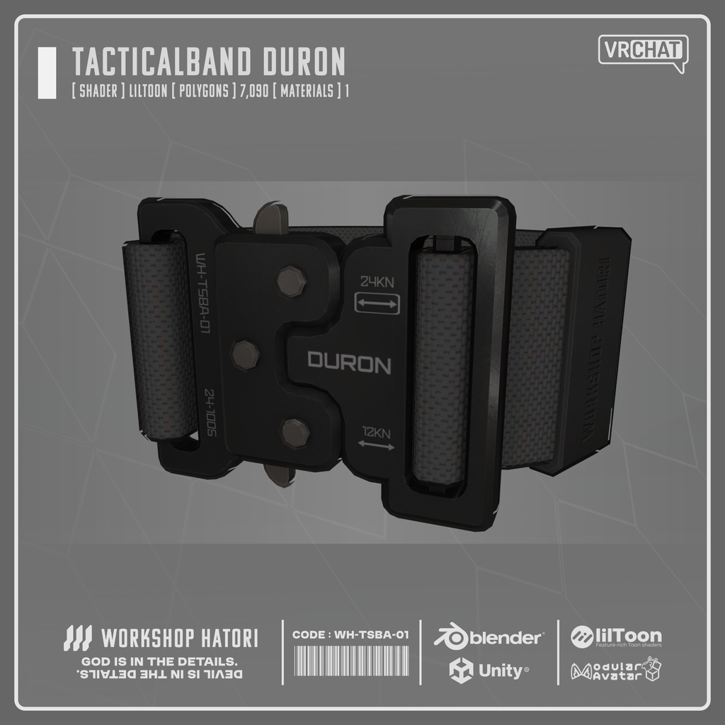 【Free】TacticalBand_DURON【VRChat対応】