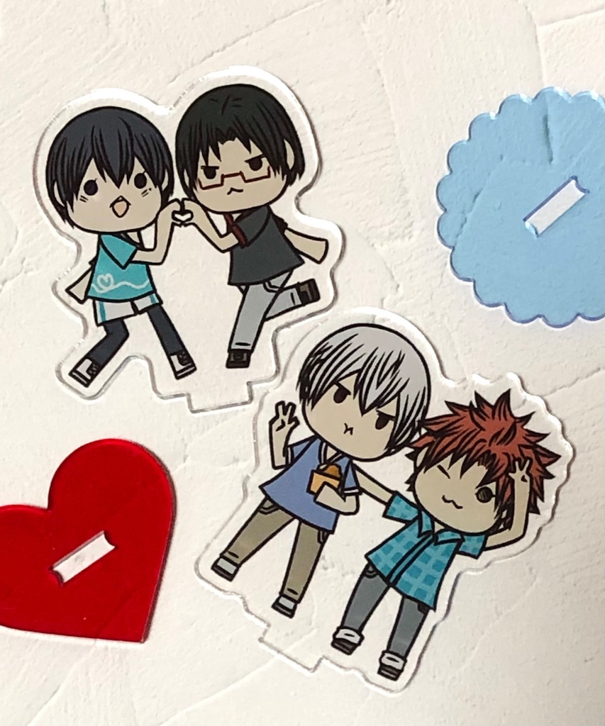 高宵ちゃん王井ちゃんが観光地に行ったようなアクスタ