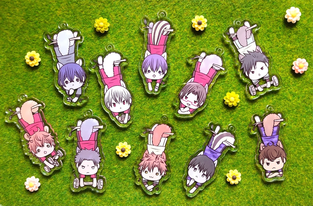 リスディがしっぽを鍛えるキーホルダー