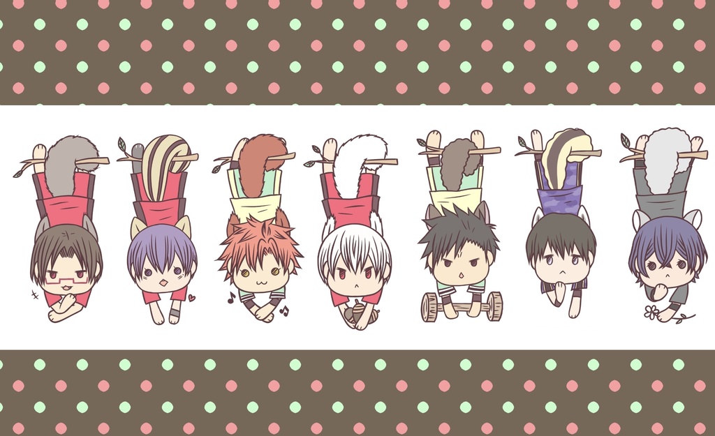 リスディがしっぽを鍛えるキーホルダー