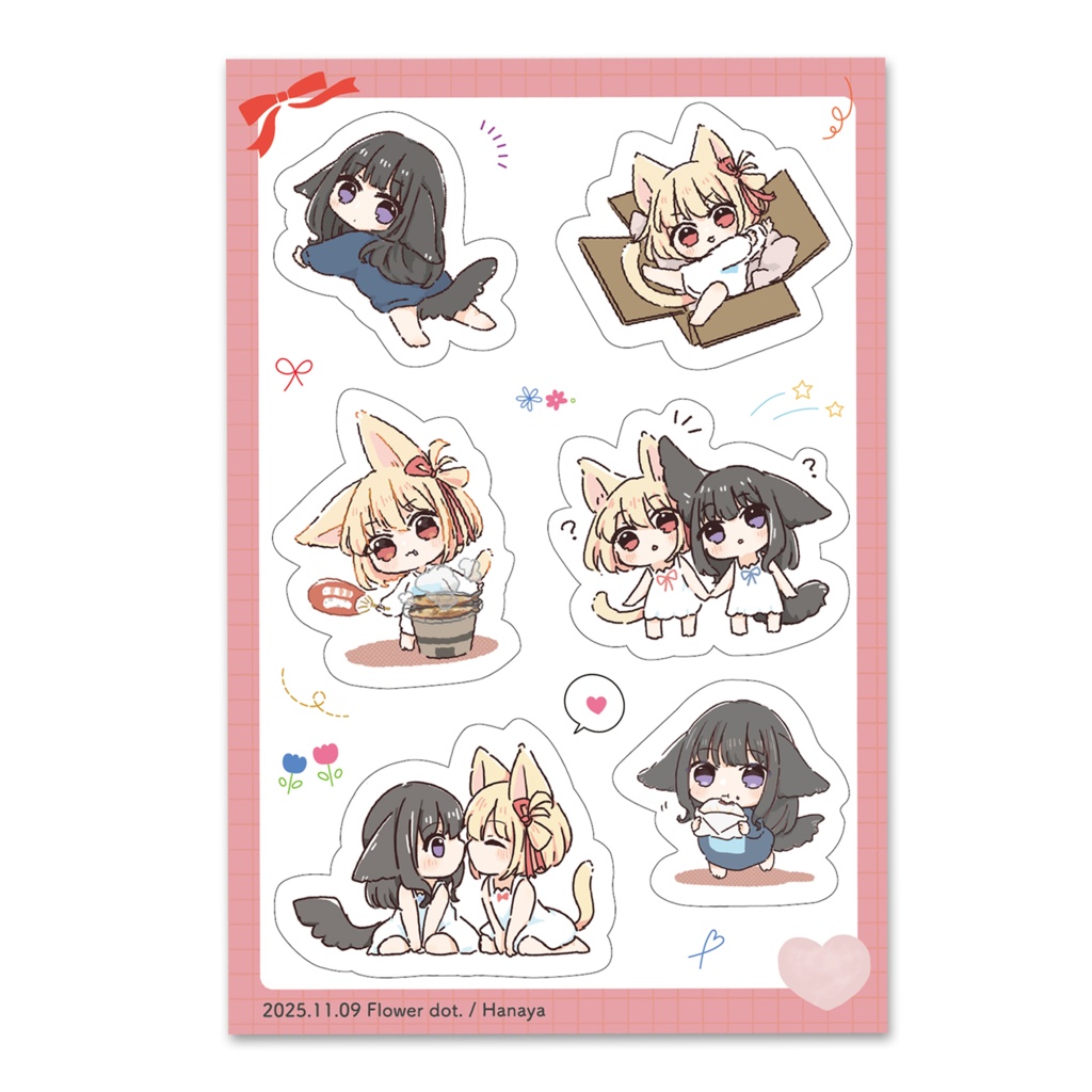 けもみみちさたきステッカーシート