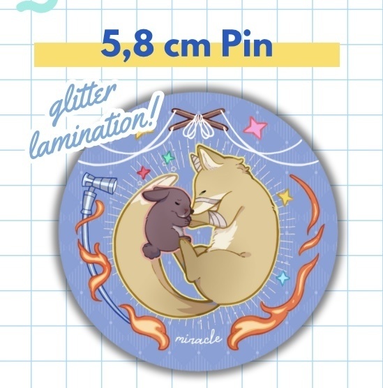 フロマティ - FloriMatt Fox/ Bunny Pin