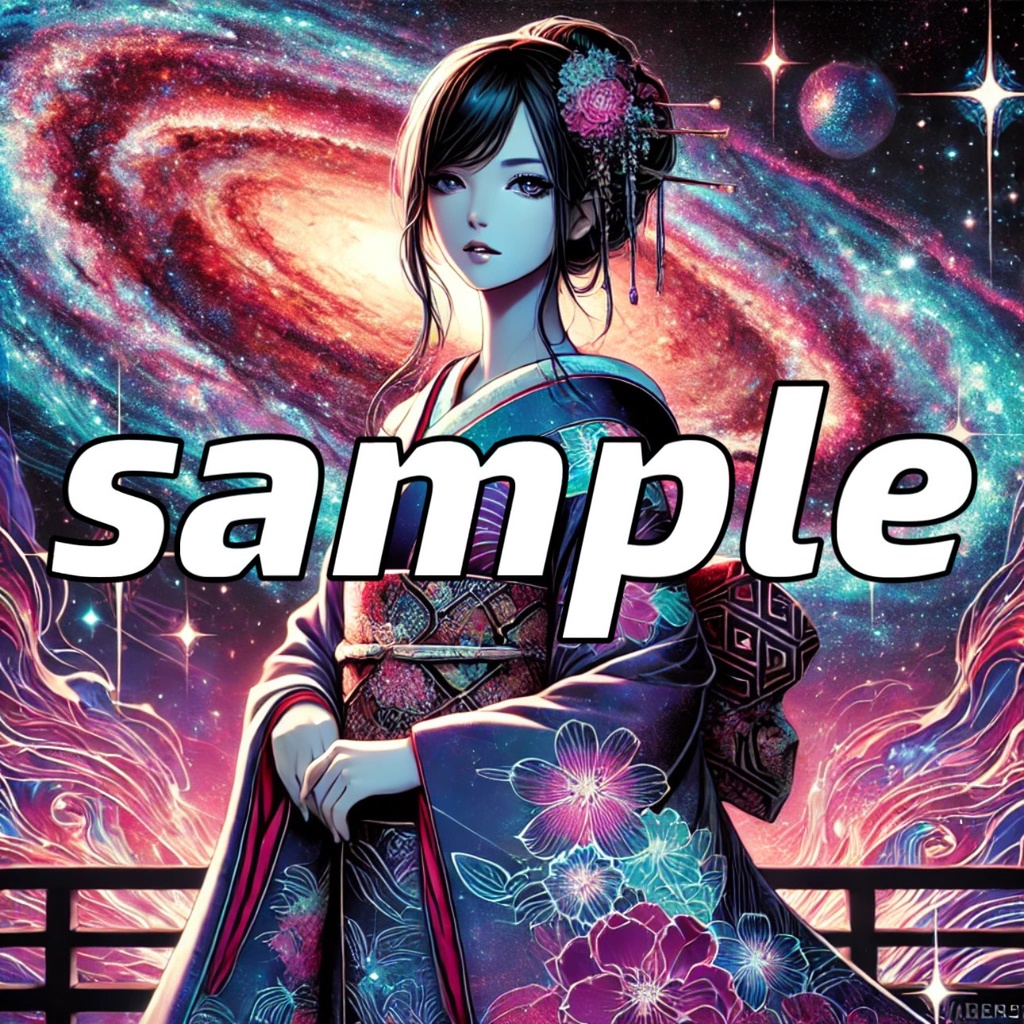 「銀河に佇む時空の巫女」 / “The Celestial Priestess of Time and Space”