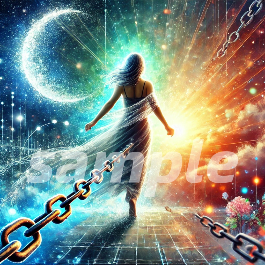 「解放の光：未来への一歩」Light of Liberation: A Step into the Future