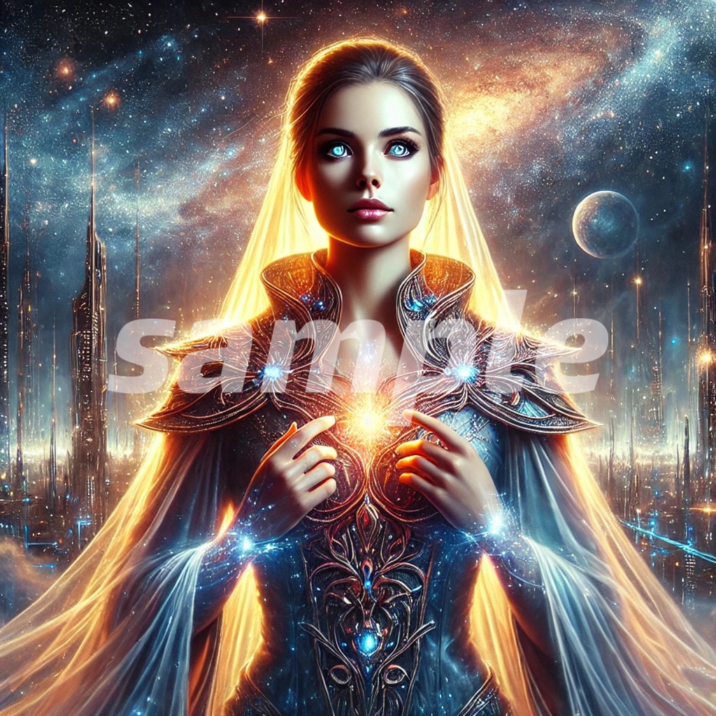 「銀河の女神 - 宇宙の輝き」Goddess of the Galaxy - Cosmic Radiance