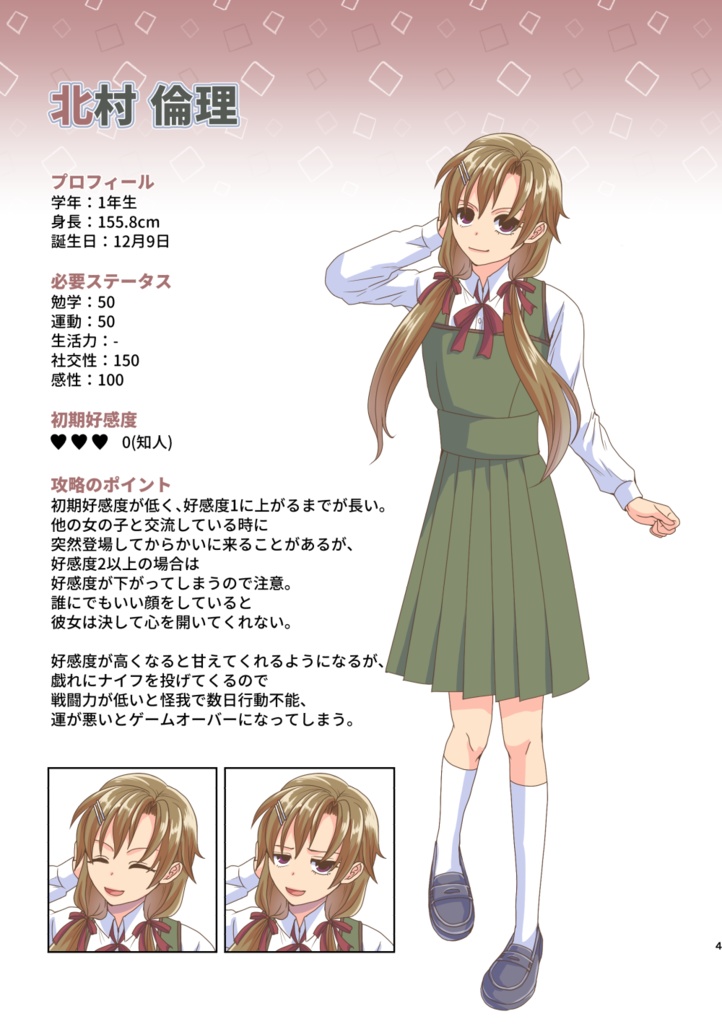 【WEH女体化】ギャルゲーALIVE!架空の設定資料集【通常配送】