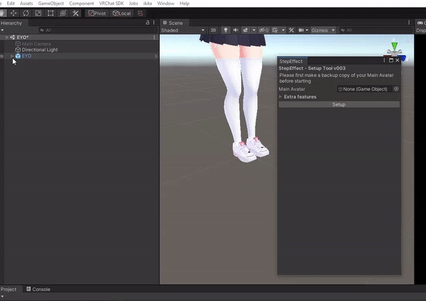Digital Step Effect Avatar 3.0 + Physic bones