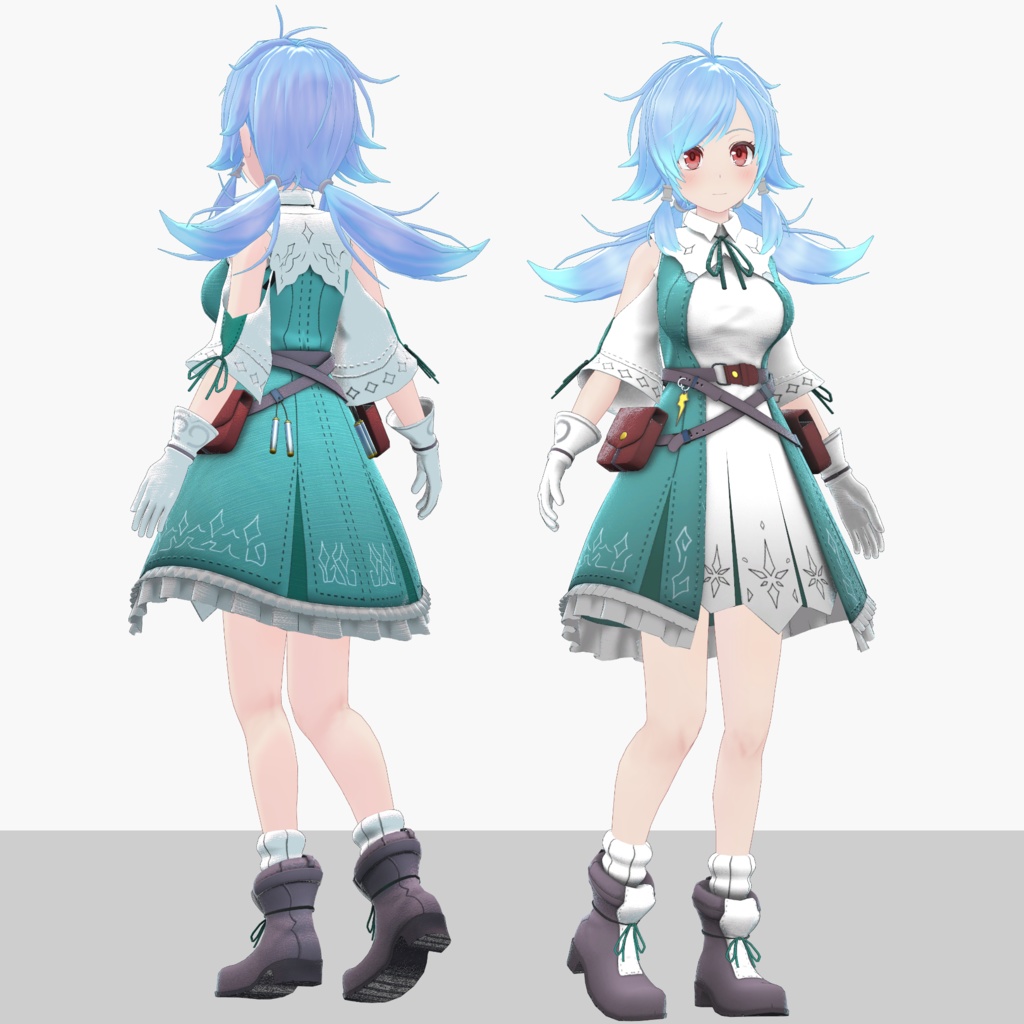 オリジナル3Dモデル「蒼華(Souka)」