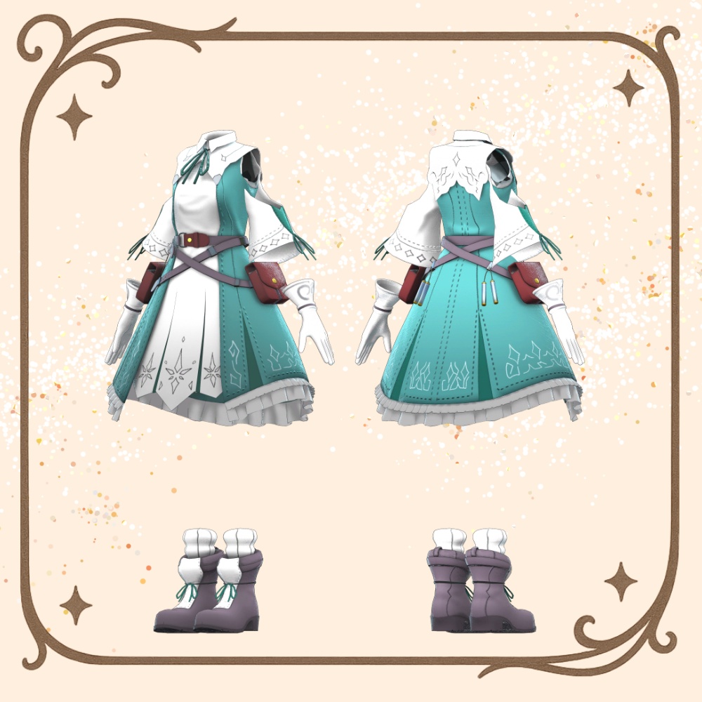 【ModularAvatar対応】蒼華 ドレス(Souka Dress)