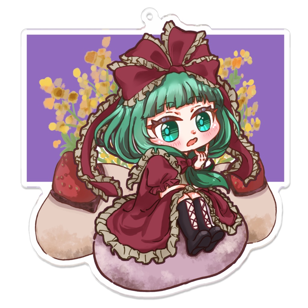 東方菓吟録　鍵山雛（イチゴ大福）