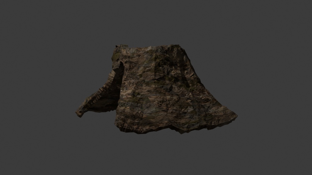 切り株３Dオブジェクト