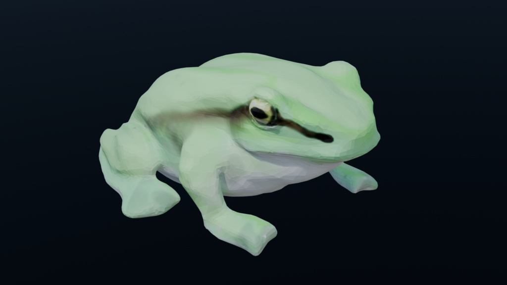 カエル３Dモデル