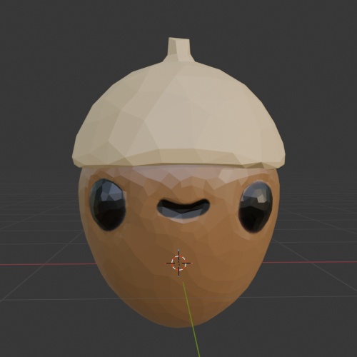 どんぐり3Dモデル