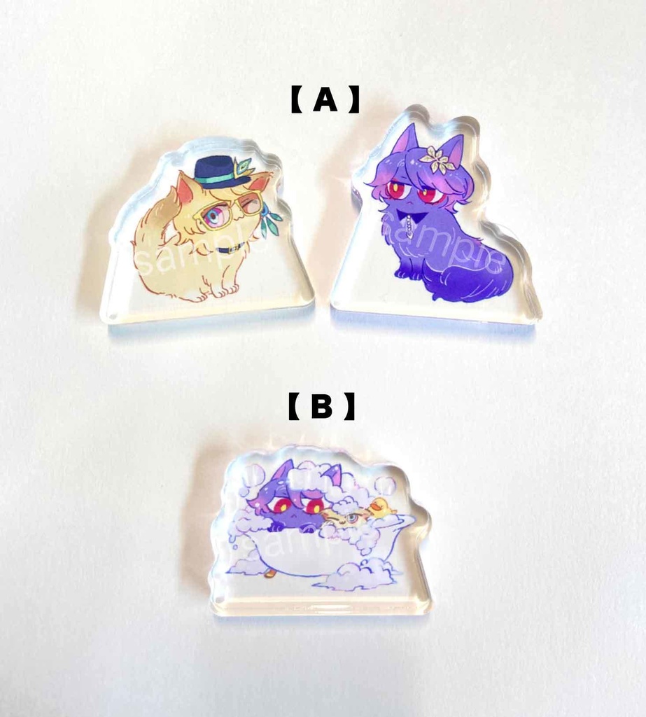 ねこアクリルブロック