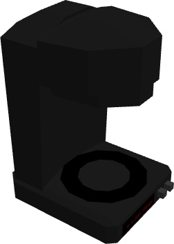 Low-Poly 3D Coffee Maker (ローポリ コーヒーメーカー)