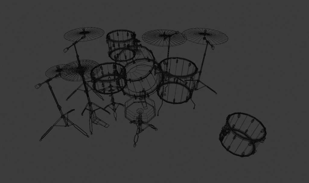 【3Dモデル】Drumset
