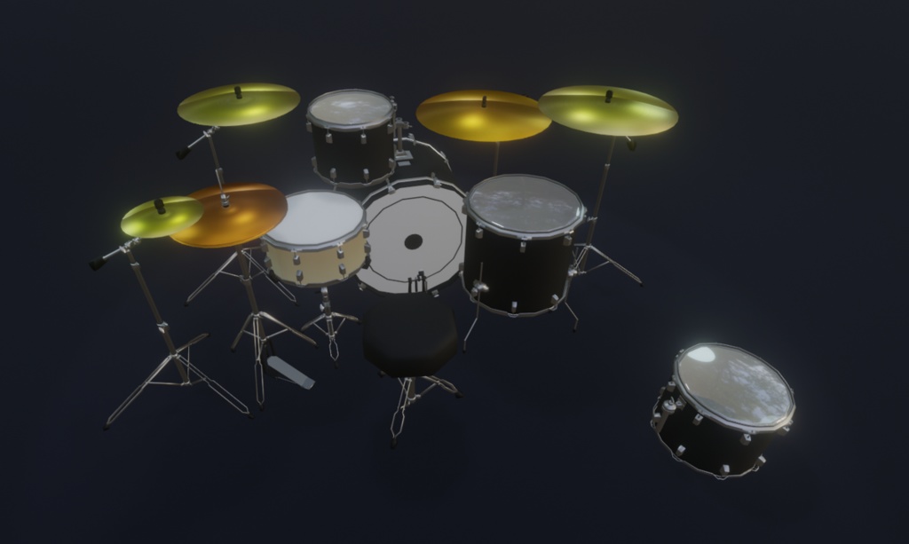 【3Dモデル】Drumset