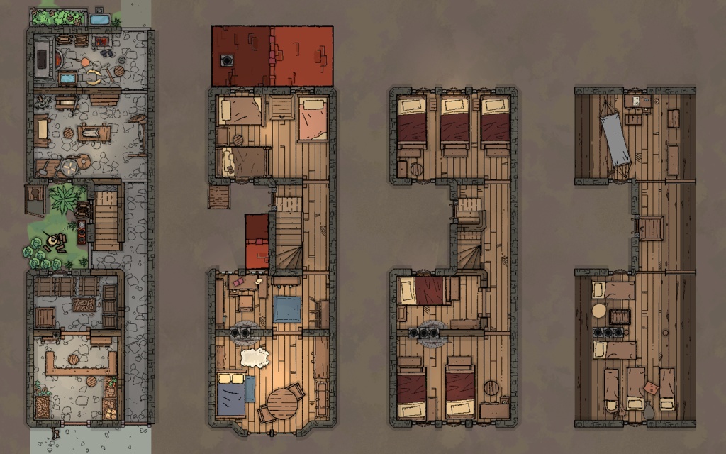 TRPG建築マップ素材集