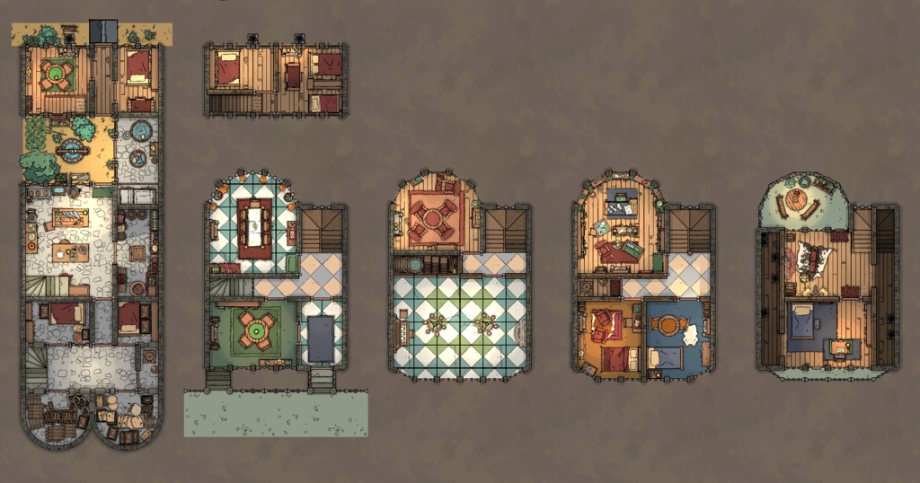 TRPG建築マップ素材集