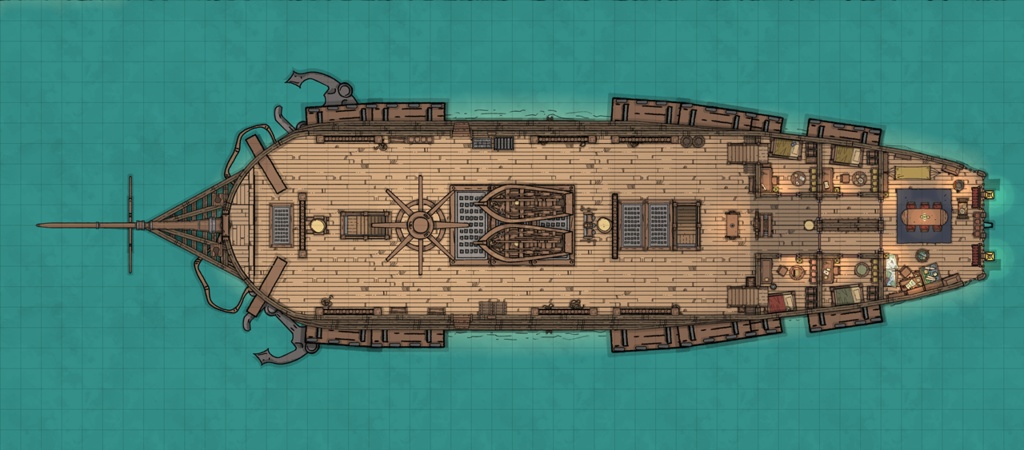 TRPG帆船マップ素材集