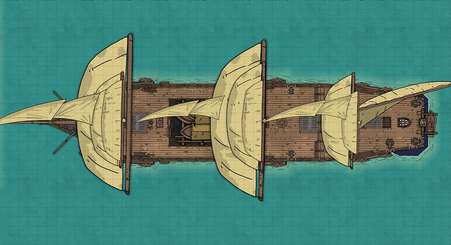 TRPG帆船マップ素材集