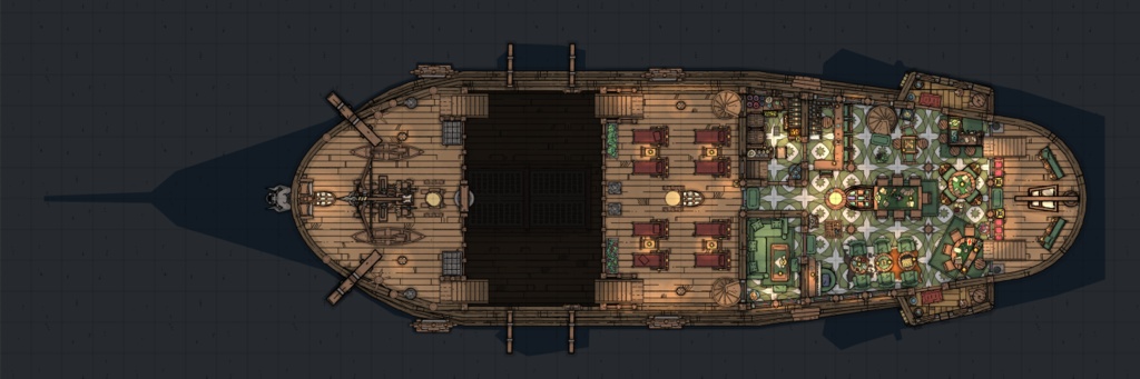 TRPG帆船マップ素材集