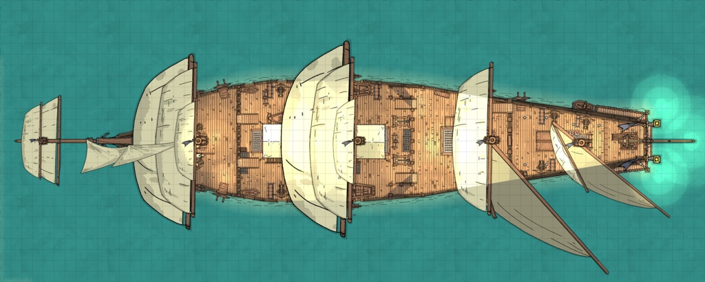 TRPG帆船マップ素材集