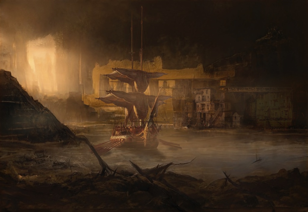 海洋背景挿絵素材集