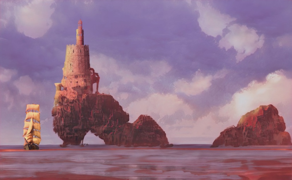 海洋背景挿絵素材集