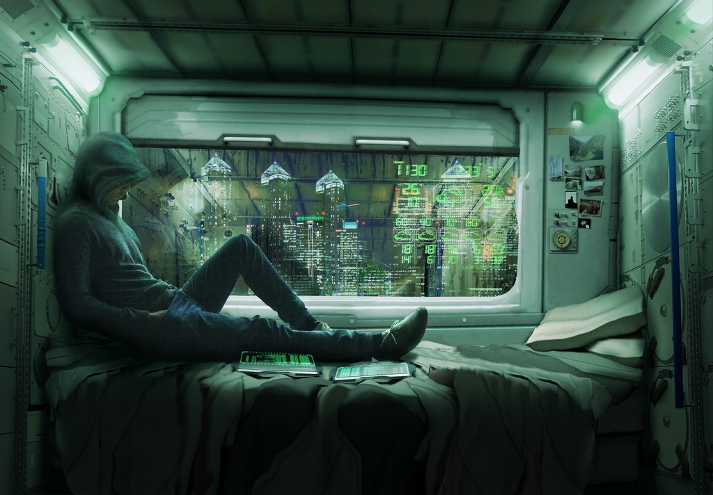 【サイバーパンクBGM&イラスト素材集】Rain City