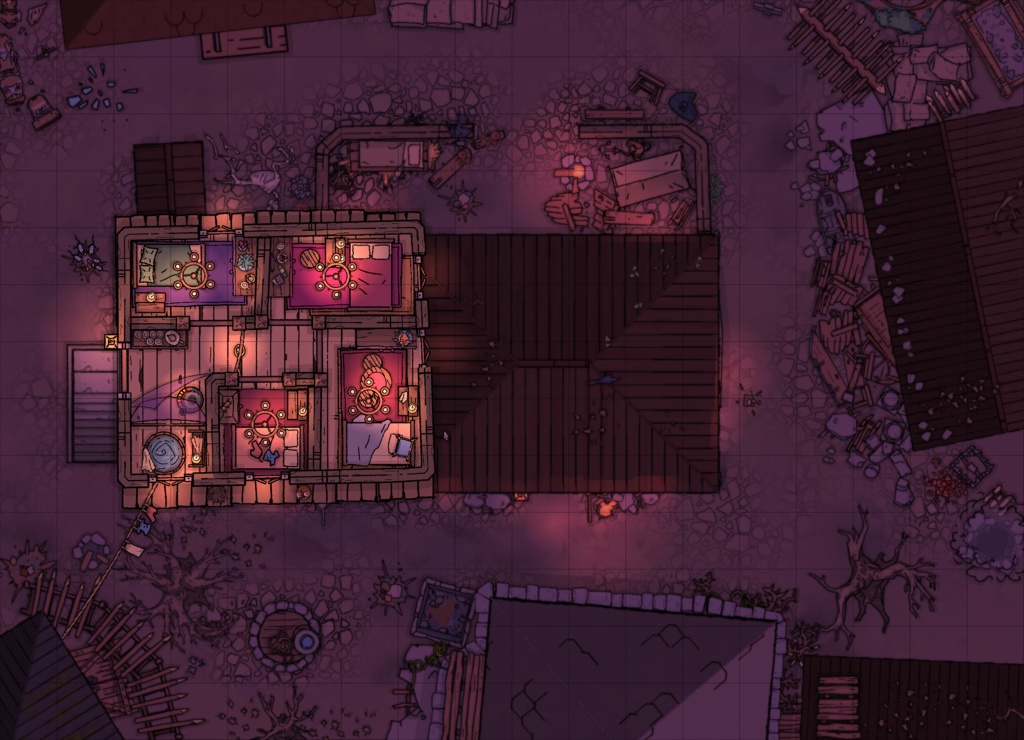 酒場マップ素材 & 汎用TRPGサプリメント『うろんな酒場』