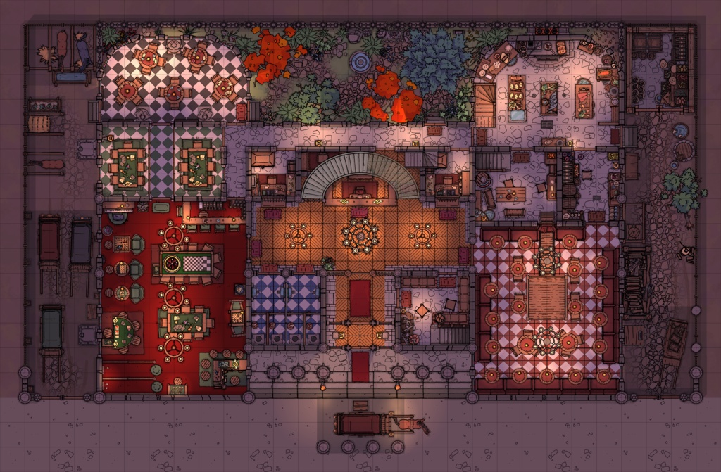 酒場マップ素材 & 汎用TRPGサプリメント『うろんな酒場』