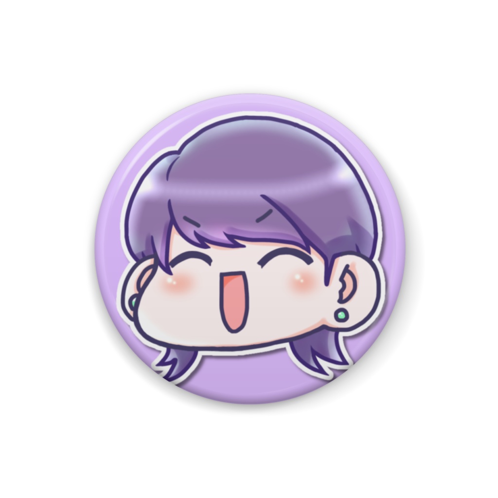 てくせちゃん缶バッジ(アイコン32mm)